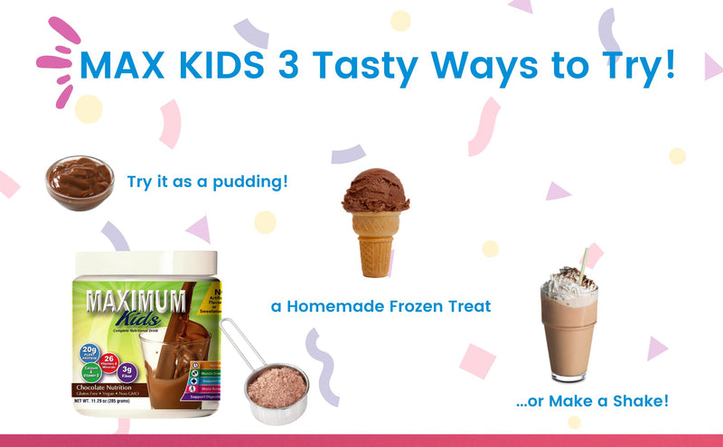 [Australia] - Maximum Kids Complete Organic Powder Mix. Great Tasting, Easy to use, Complete Nutritional Drink with 26 Vitamins and Minerals, 20g of Plant Protein, 3g of Fiber. Kid Tested. Parents Approved. 
