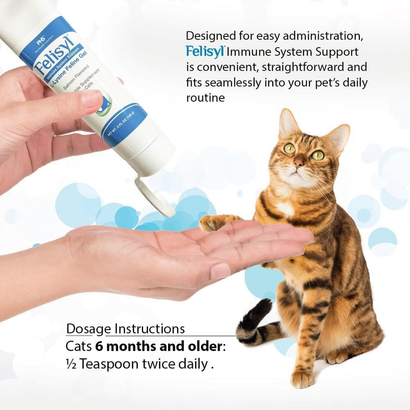 [Australia] - L-Lysine Gel for Cats (5oz) ‚Äì Supports Immune, Respiratory, and Eye Health. Eases Sneezing, Runny Nose, and Watery Eyes. Tasty Salmon Flavor - Made in The USA (2 Pack) 2 Pack 