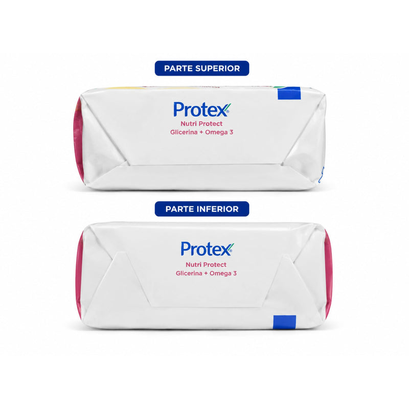 Protexx Nutri Protect Glycerin + Vitamin E Bar Soap, 3 Pack, 110g Each, Daily Cleansing Body Soap Bars Nutri Protect Glycerin + Omega 3