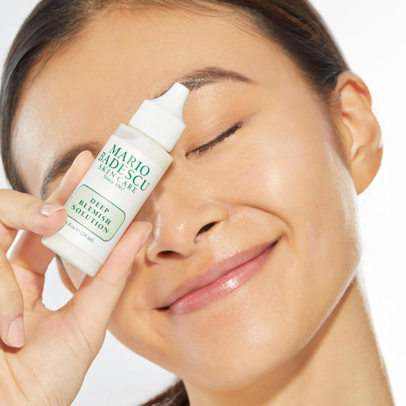 Mario Badescu Deep Blemish Solution, Spot Treatment for Face with Potent Zinc Oxide, Niacinamide and B Vitamins Overnight Treatment Serum that Targets Large Blemishes Under the Skin Deep Blemish Solution - NEW!!!