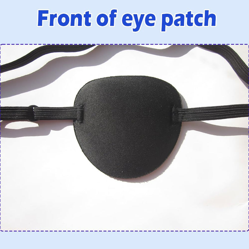 [Australia] - Eye Patch,2pcs Eye Patches for Adults,Medical Eyepatch for Left Right Eye After Surgery,Adjustable Eye Patch for Amblyopia Strabismus Black 