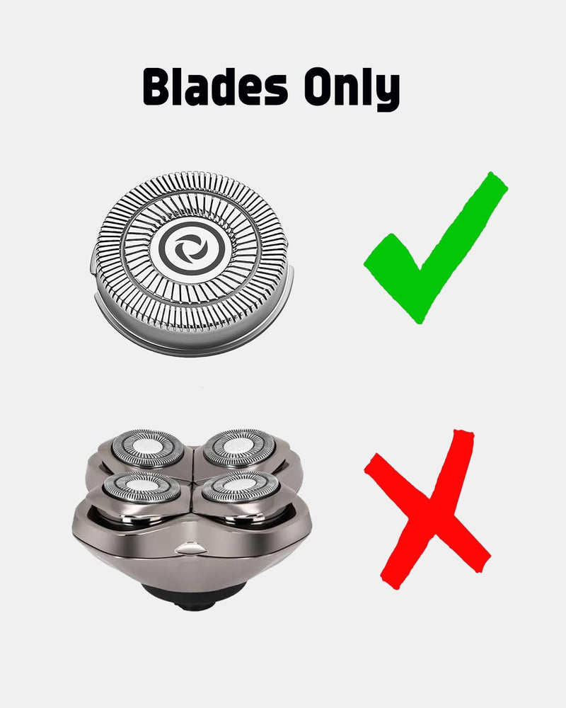 12 Pack Skull Shaver Blades Compatible with Pitbull Shaver Replacement Blade for Skull Shaver Replacement Heads Pitbull Shaver Replacement Head, Gifts for Men, Head Shavers for Bald Men 12 Packs