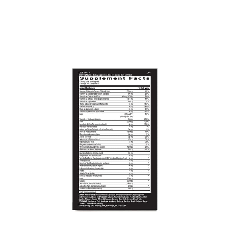 [Australia] - GNC Mega Men Prostate and Virility Multivitamin, Supports Optimal Sexual Health and Prostate Health, 90 Count 