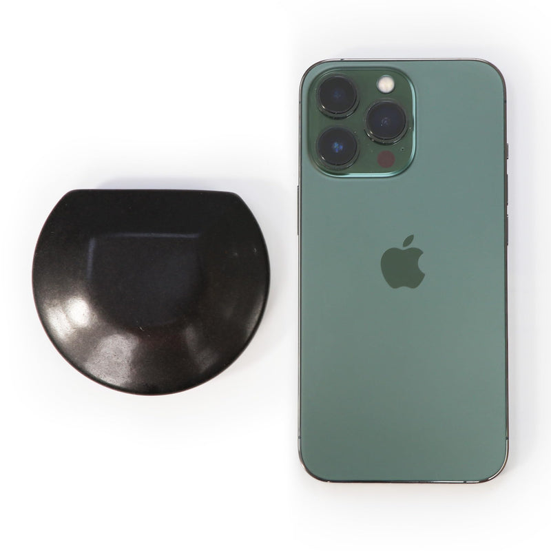 [Australia] - Master Massage 2-Piece Large Three Quarter Round Circle Circular Contour Hot Stones Set - Trigger Point and Acupressure Tools-Black Basalt Lava Rock Massage Tool Stones for Stone Massage - Large Size 