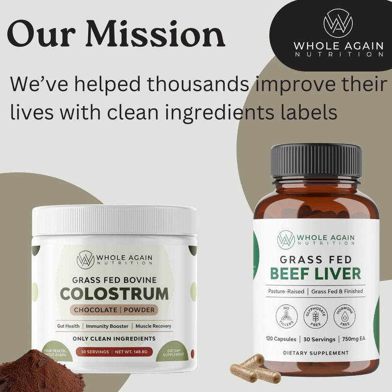 [Australia] - Grass Fed Beef Liver Capsules - 100% Pasture Raised - No Fillers or Flow Agents - 120 Count 3,000mg Serving - 30-Day Supply - Iron and Energy - Grass fed Desiccated Liver Supplement 
