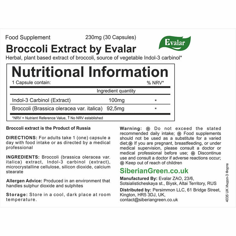 Broccoli Indol-3 Extract Herb 30 Caps
