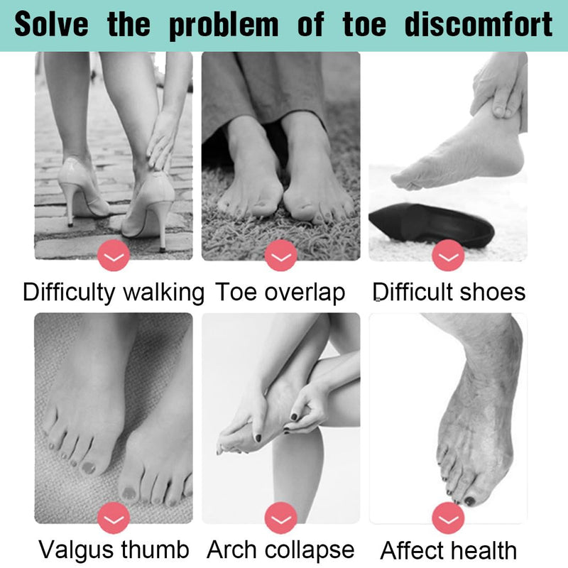[Australia] - Hallux Valgus toe separator training band for the toe - correction set of 4 for men and women to relieve pain from bunions 