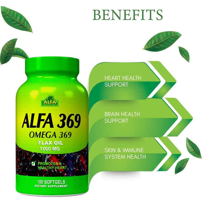 [Australia] - Alfa Vitamins Alfa 3-6-9 1000 Mg Nutrition Supplement, 100 Count 