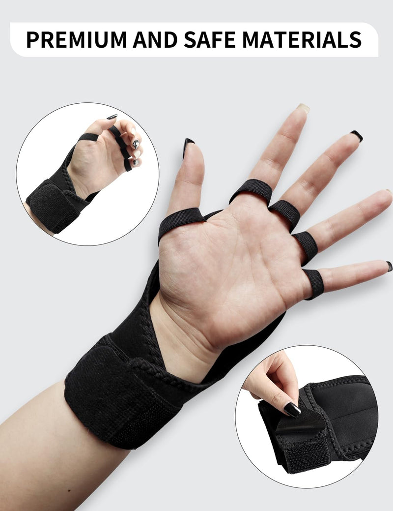 [Australia] - 2 Pack Weighted Gloves for Tremors, Improved Hand/Wrist Mobility, Adjustable Hand Stability Aid for Parkinson's Patients, Writing Stability & Strengthening, Hand Grip Strength Trainer Medium 