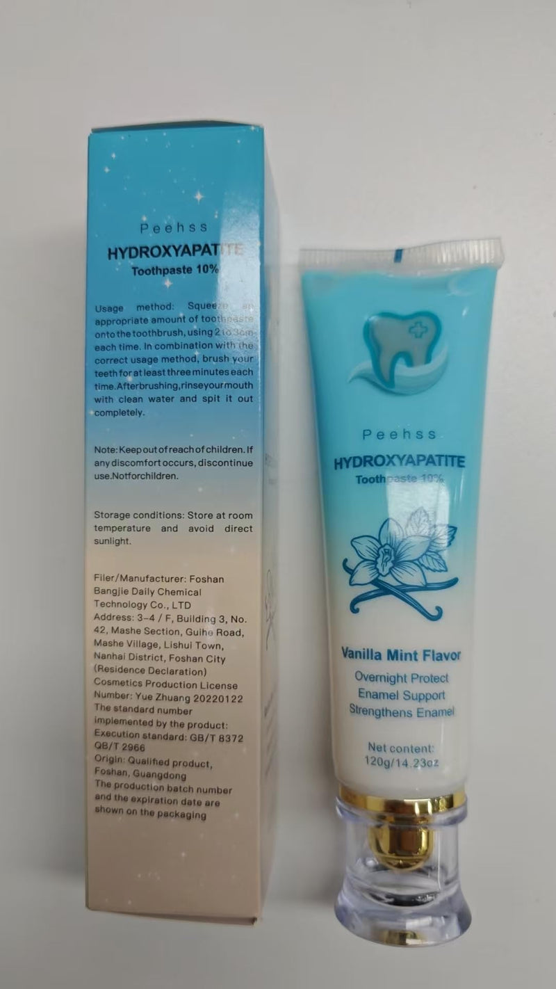 [Australia] - Hydroxyapatite Toothpaste 10% + Niacinamide Whitening - Enamel Repair & Gum Care, Nano Hydroxyapatite for Sensitivity Relief, Fluoride-Free Fresh Breath 4PCS (4) 