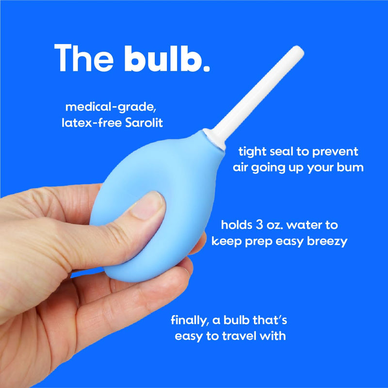 [Australia] - Bottom’s Digest Enema Bulb 3.0-oz Anal Douche with Easy-Clean 6-cm White Tip for Men & Women 