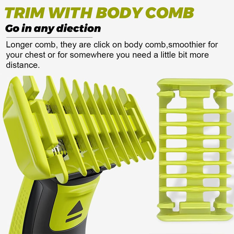 [Australia] - AVRUYPI 2pcs Shaving Combs Help Cut Body Hair Skin Protection Shaving Suitable for Philips Shaver QP25XX/QP26XX/QP65XX/QP66XX 