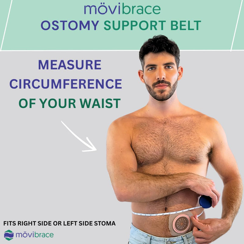 [Australia] - Movibrace Abdominal Ostomy Belt for Post-Operative Care after Colostomy or Ileostomy Surgery Unisex Abdomen (XX-Large, Beige) XX-Large 