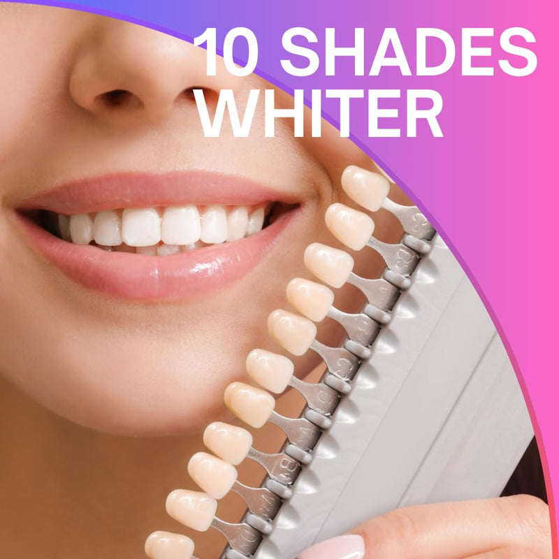 [Australia] - Premium Teeth Whitening Kit for Sensitive Teeth, 32X Dual Blue and red LED Lights, +4 whitening Pens, Enamel Safe 