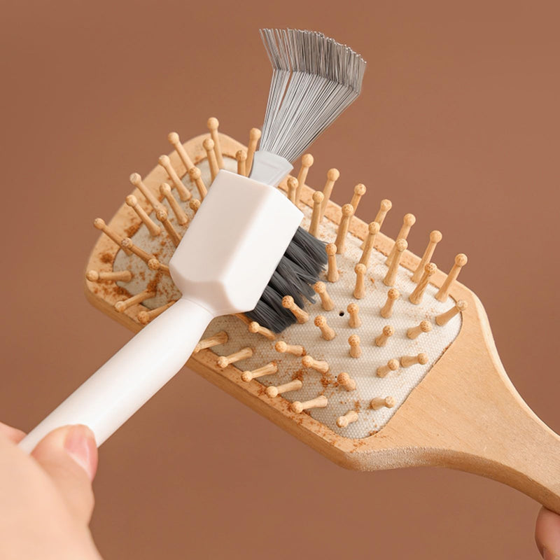 [Australia] - Hair Brush Cleaner 2-in-1 with Steel Wire & Bristles Bristles+Rake Deep Clean 1 