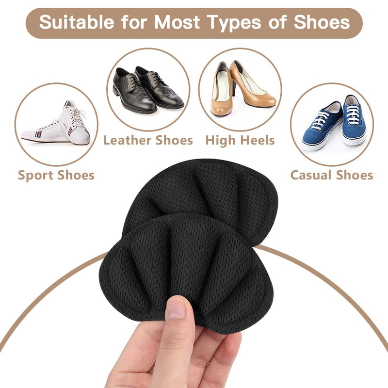[Australia] - Flintronic 2 pairs of sneaker repair patches, heel patches, shoes heel repair sneakers, leather heel protection, heel pad repair for most types, black black-2 pairs 