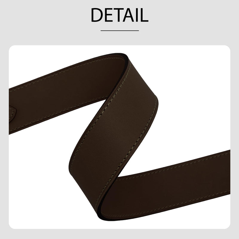 Vachetta Leather Never Full Purse Strap Replacement, 1.5" Wide Genuine Cowhide Shoulder Bag Strap for Neverfull Graceful Speedy Tote Handbags, 25.6" Long,Brown Brown 1.5"width*25.6"length