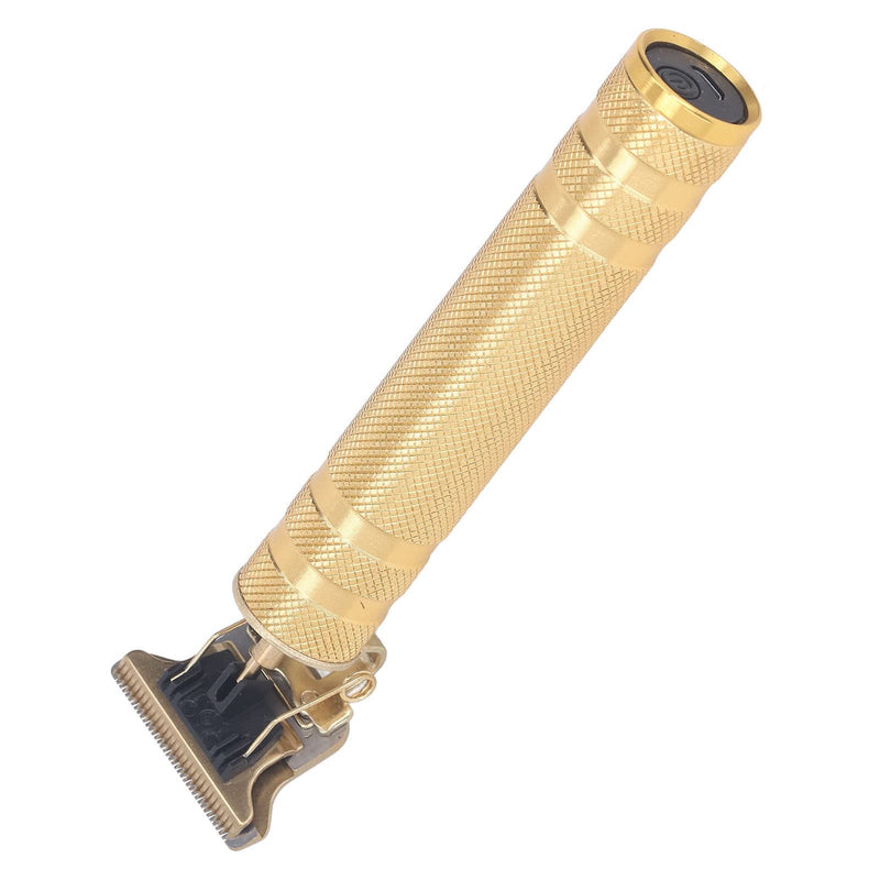 T Blade Hair Trimmer, USB Charging Washable Hair Trimmer Hair Clipper Electric Professional Portable for Grooming (Metallic Gold Pattern)