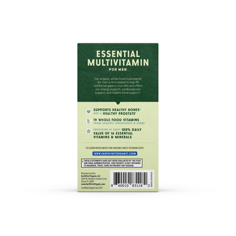 Mens Organic Multivitamin with Methylated B12 60ct