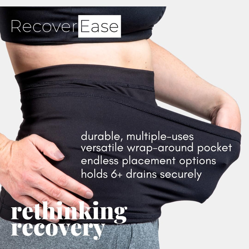 [Australia] - Mastectomy Drain Pouch for Breast Cancer Treatment & Recovery Supplies - Essential Post Surgery Must Haves & Recovery Gift - Comfortable Drain Holder Belt Medium 