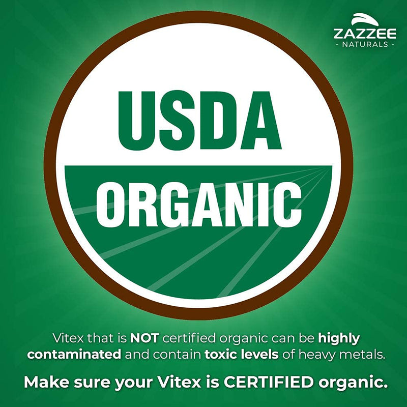 Zazzee Myo-Inositol Capsules and USDA Organic Vitex Capsules, Vegan, Non-GMO and All-Natural