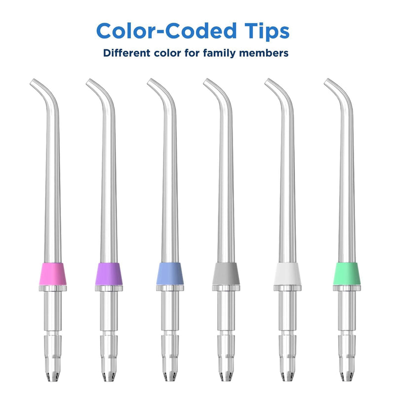 [Australia] - Replacement Heads for Waterpik, Replacement Picks for Water Pik Water Flosser (6 Classic Jet Tips) 6 Classic Jet Tips 
