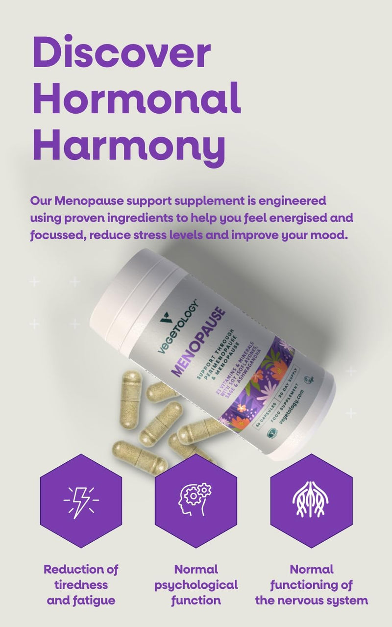 Vegetology Women's Balance Supplement with Sage, Ashwagandha & 26 Vitamins and Minerals