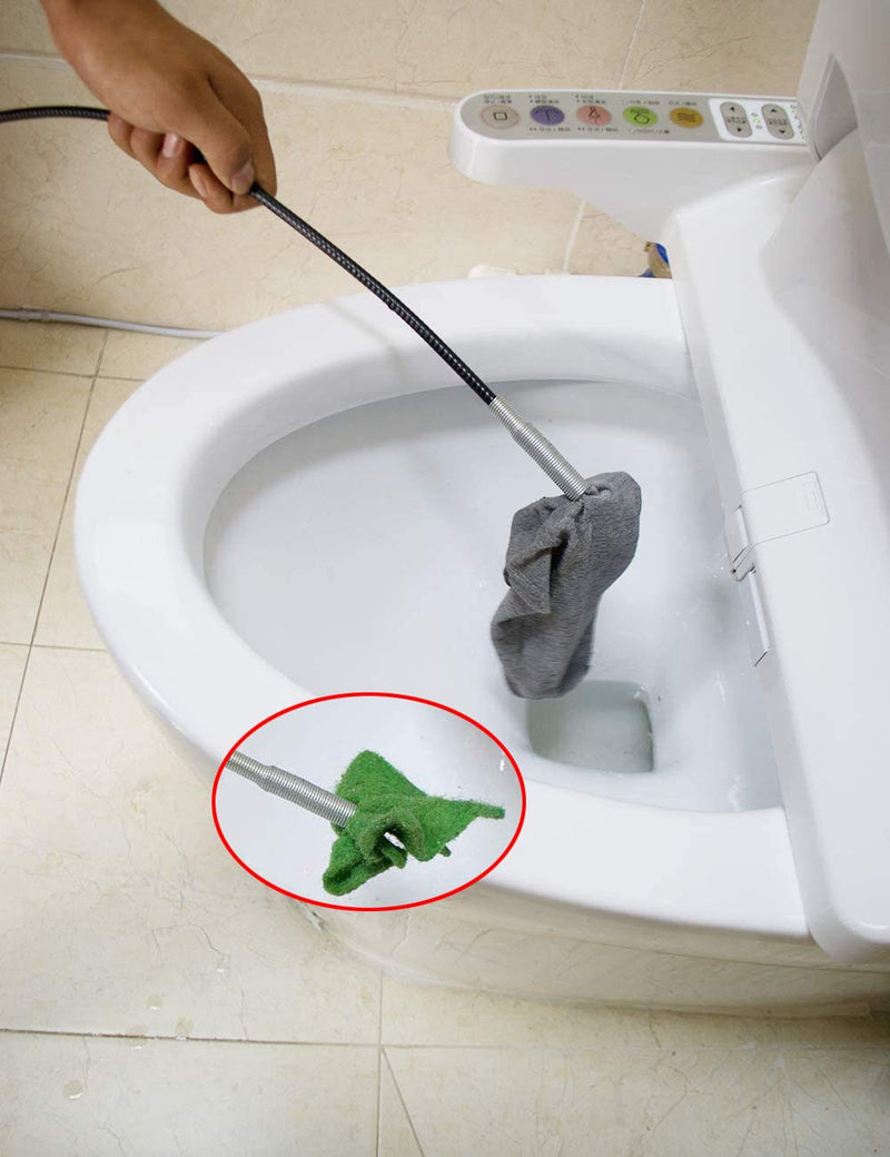 [Australia] - AUSAYE 35.4Inch Grabberable Pick Up Tool 4 Claws,Retractable Claw Stick,Snake & Cable Aid to Grab Trash & Unclog Hair from Litter Pick, Drain Pipe,Sink,Toilet & Clean Dryer Vents 