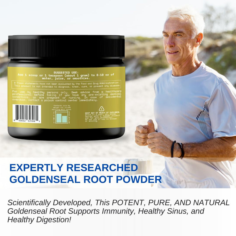[Australia] - Goldenseal Root Powder - 4 oz, 113 Servings *USA Made & Tested* Pure Natural Goldenseal Root Powder Supplement 