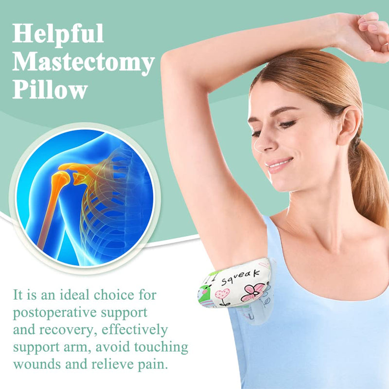 [Australia] - KAAMOS Lymphedema Axilla Pillow Mastectomy Post Breast Surgery Pillow Armpit Lumpectomy Post Mastectomy Recovery Breast Pillow for Sleeping Mastectomy Wedge Underarm Pillow for Pain Relief (1PCS) White 