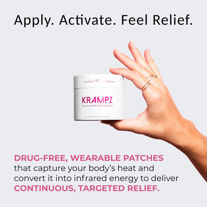 [Australia] - Krampz Menstrual Pain Relief Patches, Period Wellness, and Discomfort Support for Women, Tone 2 128 