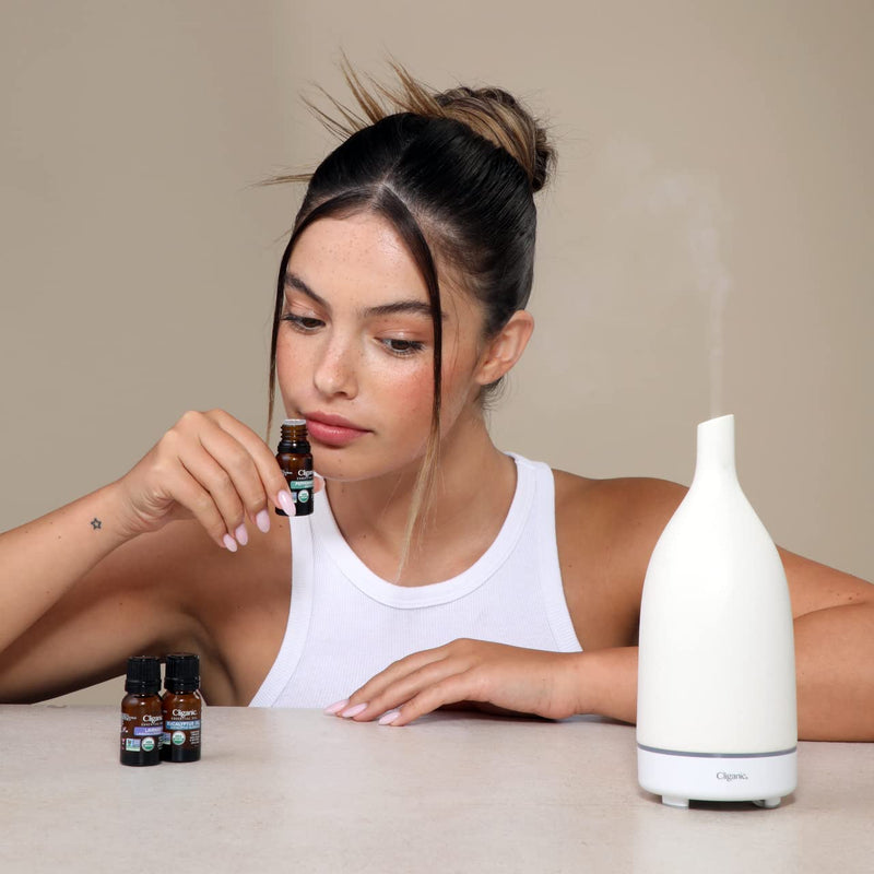 [Australia] - Cliganic Organic Peppermint Essential Oil, 100% Pure Natural Undiluted, for Aromatherapy | Non-GMO Verified (Packaging May Vary) 0.33 Fl Oz (Pack of 1) 