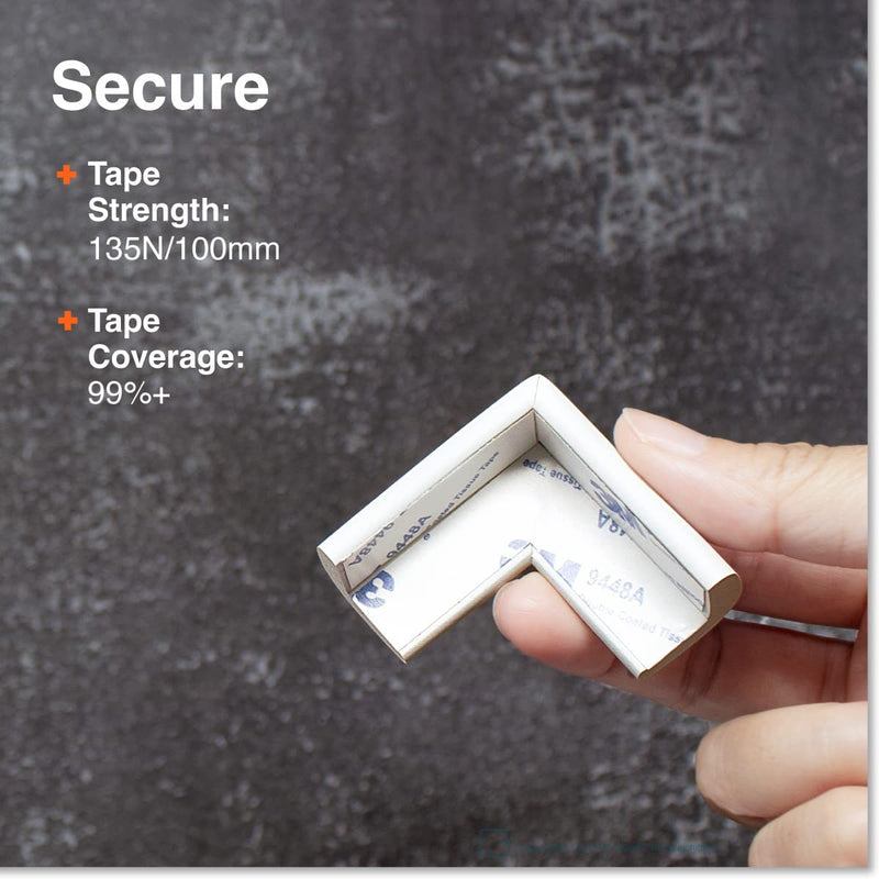 [Australia] - Roving Cove Slim-Fit Corner Edge Protector for Baby Proofing (Small 15ft Edge 4 Corners), Furniture Safety Bumper Guard, Soft NBR Rubber Foam, 3M Adhesive, Oyster White (Off White) Small 15 feet 