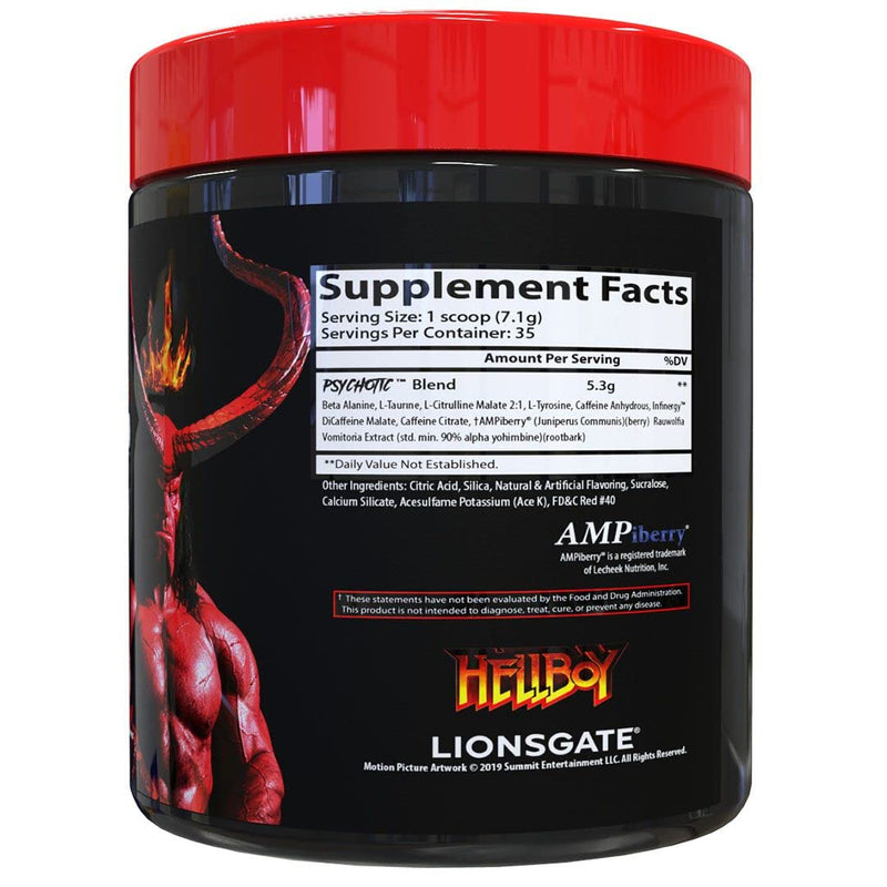 [Australia] - Insane Labz Hellboy Edition, High Stimulant Pre Workout Powder and NO Booster with Beta Alanine, L Citrulline, and Caffeine, Boosts Focus, Energy, Endurance, Nitric Oxide Levels, 35 Srvgs, Fruit Punch 35 Servings (Pack of 1) 