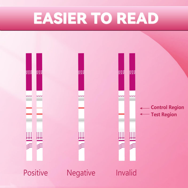 Ultra Sensitive Early Pregnancy Test Strips, 10 MIU/ml Highly Sensitive HCG Test Kit, Fast & Clear Results in 3 Minutes, Reliable Home Pregnancy Test, 10 Count