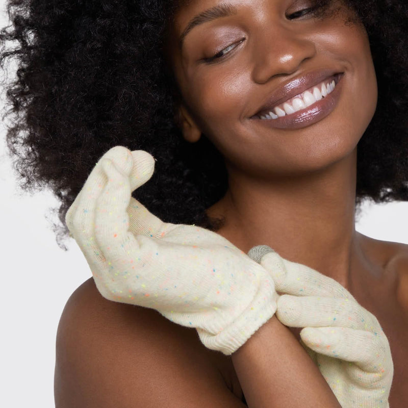 [Australia] - Kitsch Moisturizing Gloves Overnight for Dry Hands Treatment, for Women & Men | Soft Hydrating & Infused Gel Spa Gloves for Kids, One Size Fits Most, Washable & Reusable Pair 