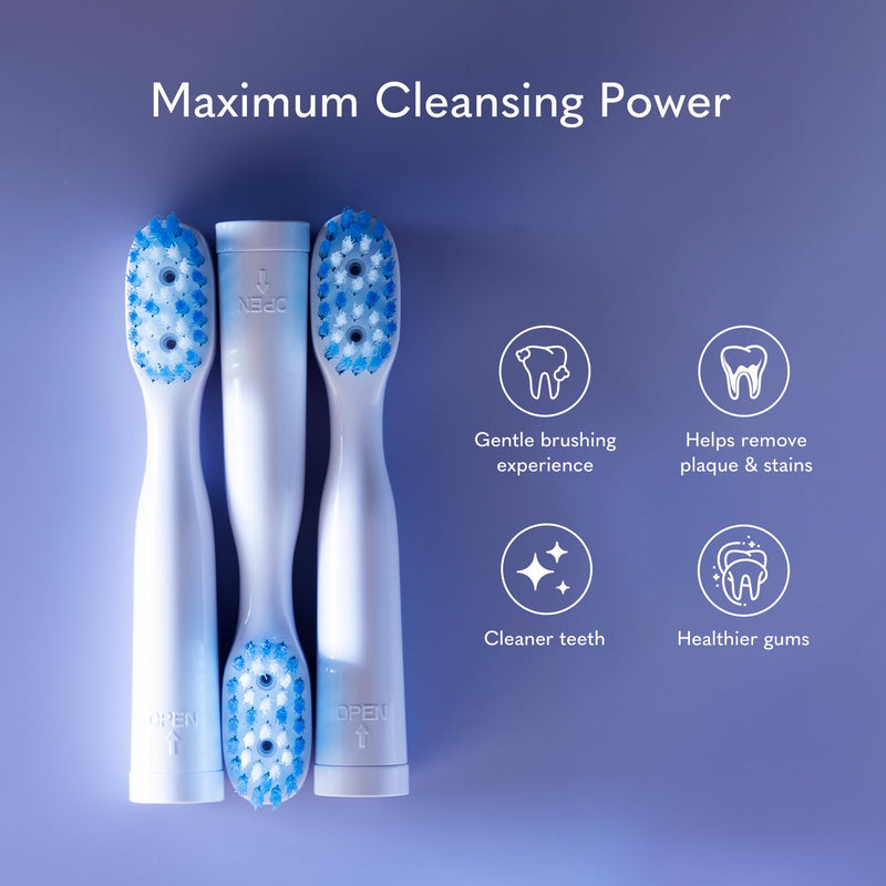 [Australia] - Blue Light Toothbrush Head Replacement 3-Pack for Smile Actives Blue Light Toothbrush 