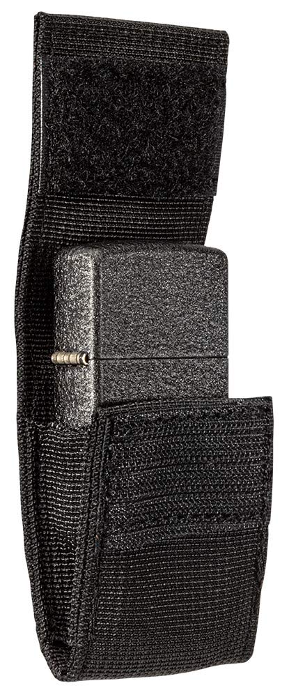 Zippo Black Tactical Pouch and Black Crackle Windproof Lighter Gift Set