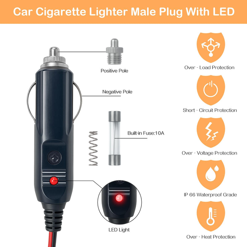 Starlink Mini 12V Adapter - Power Supply Cable & Car Charger Accessories for Truck RV Stable Output(12V-24V to 30V 3.5A) Portable