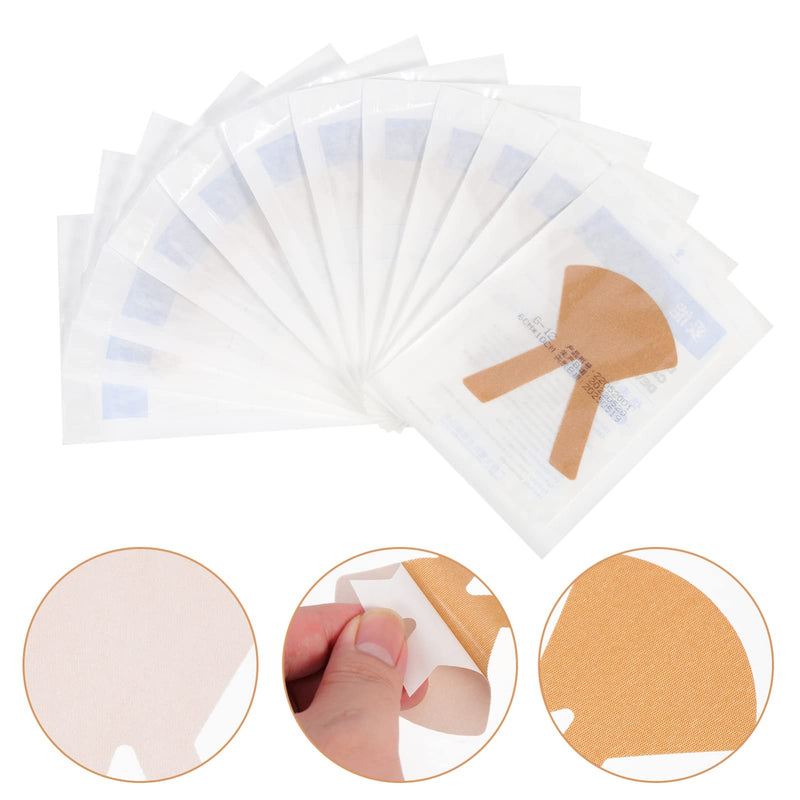 [Australia] - Healifty 24pcs Home Fastener Pastes Adhesive Tubing Holder Cannula Feeding Catheter Stomach Sticker Bridge Hospital Patch Face Clinic Nose Woven Paste Khaki Stickers Tube Devices for Khakix2pcs 9X6.5CMx2pcs 