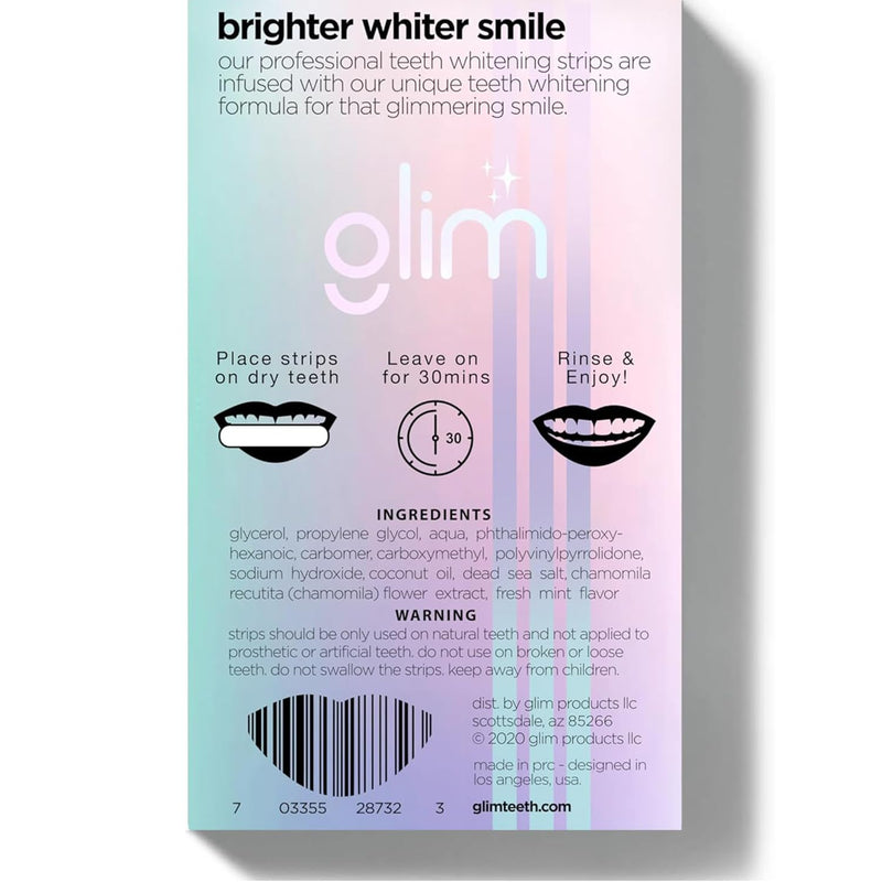 [Australia] - Professional Teeth Whitening Strips 42 White Strips (21 Pack), Hydrogen-Free, Non-Toxic, Dentist Approved, Sensitivity Free for Sensitive - Vegan & Cruelty Free - (Mint) 