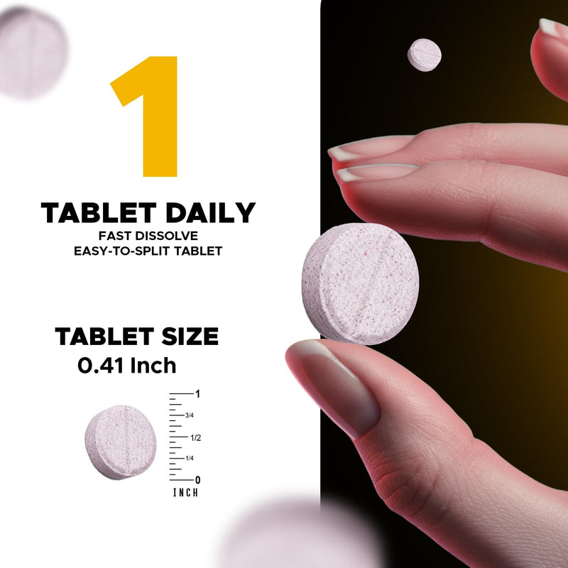 Vitabod Melatonin 20 mg with Vitamin B6, 240 Fast Dissolve Tablets -2 Pack | Natural Berry Flavor, Sleep Support*, Non-GMO, Gluten Free, Made in USA