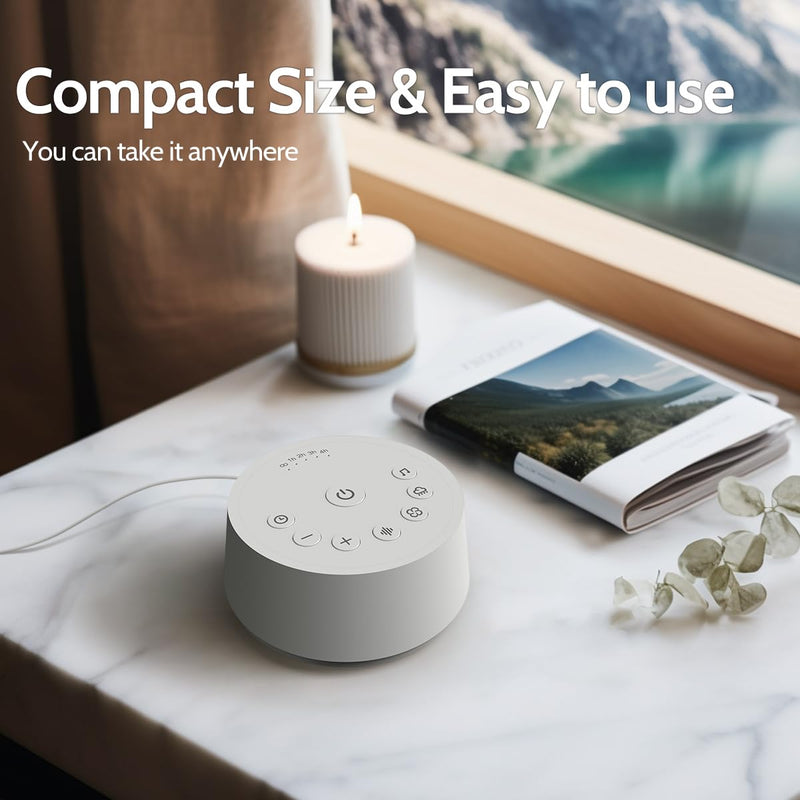 [Australia] - Sound Machines Sleep White Noise Machine with 25 Soothing Sounds 32 Volume Levels 5 Timers and 4 Sound Categories and Memory Function for Kids Adults and Home 