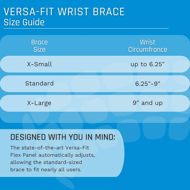 [Australia] - Ovation Medical Versa-Fit Wrist Brace - Premium Custom Fit Wrist Support Brace - Comfortable, Structured Tendonitis and Carpal Tunnel Wrist Brace or Wrist Splint for Post Cast Support (Right, Standard) Right 