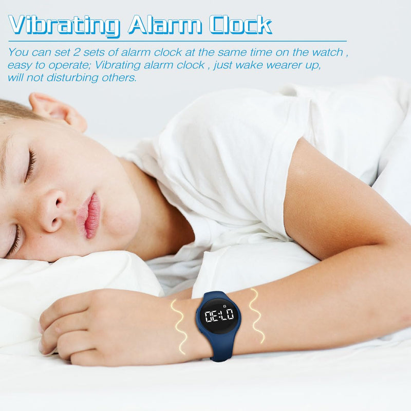 [Australia] - Kids Digital Pedometer Watch, Step Counting Watch, Fitness Tracker, Waterproof, Date/Alarm Clock/Timer, for Children Teens Boys Girls Women (Black) ‚Ä¶ Black 