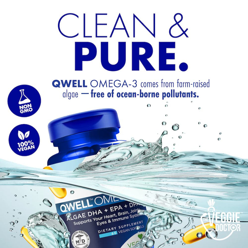 [Australia] - Vegan Omega 3 Supplement - Omega 3 Fish Oil Alternative - No Carrageenan – Plant Based Algae Omega 3 Fatty Acid Supplements - DHA, EPA, DPA - Heart, Brain, Joint, Eye, Immune Support 