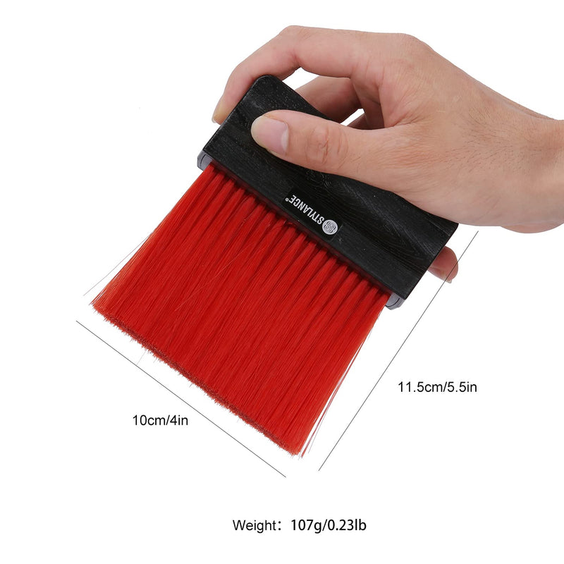 Barber Neck Duster Brush for Hair Cutting, Soft Household Hair Neck Cleaning Brush, Professional Salon Tool (Black Brown)