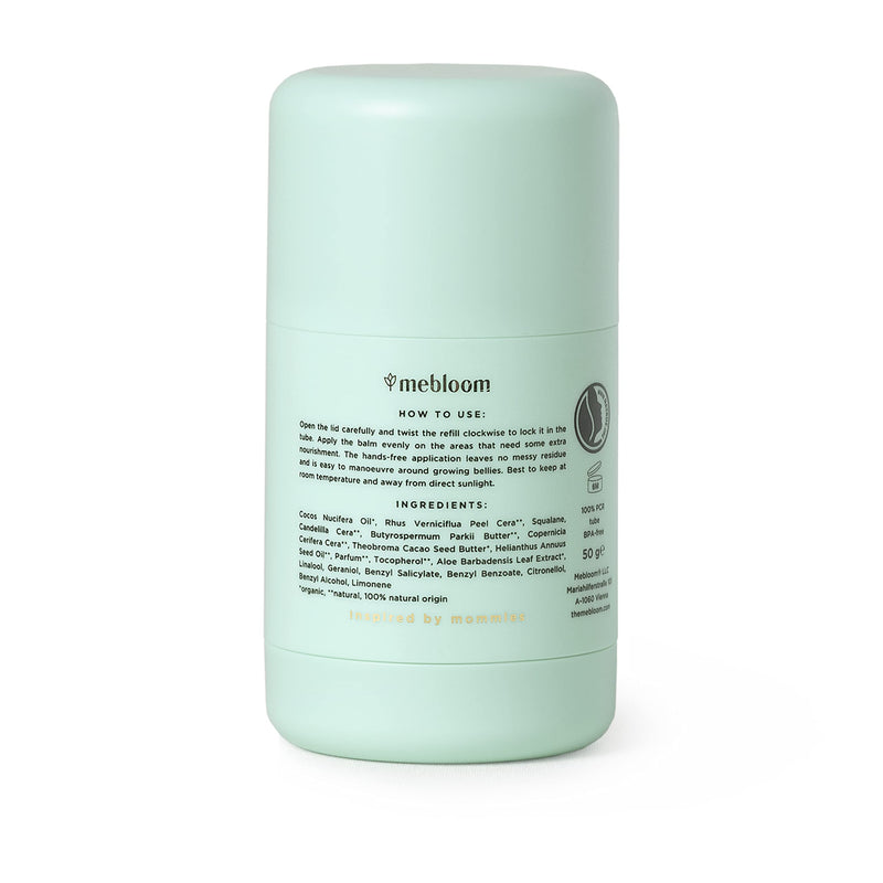 [Australia] - MeBloom Balm - Moisturizing care for lips, body, nipples, baby skin Wind & Weather Cream - Pregnancy care against stretch marks - with cocoa butter, squalane - 100% natural Pregnancy Body Balm Stick 