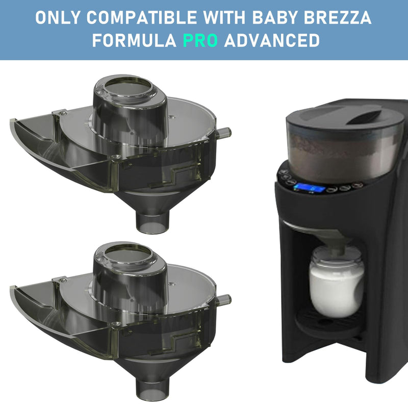 [Australia] - Baby Formula Dispenser Replacement Funnel Compatible with Baby Brezza Formula Pro Advanced and Pro Advanced WiFi Models ONLY, Replacement Funnel & Cover, NOT Fit Formula Pro MINI Mixer Machine, 3-Set 