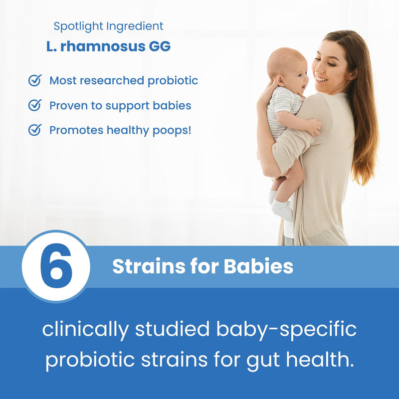 [Australia] - USDA Organic Baby Probiotic Drops for Infants | Helps with Colic, Reflux, Gas & Constipation Relief | Digestion & Immune Support for Newborns + | Ages 0-24 Months, Liquid Probiotics for Babies 